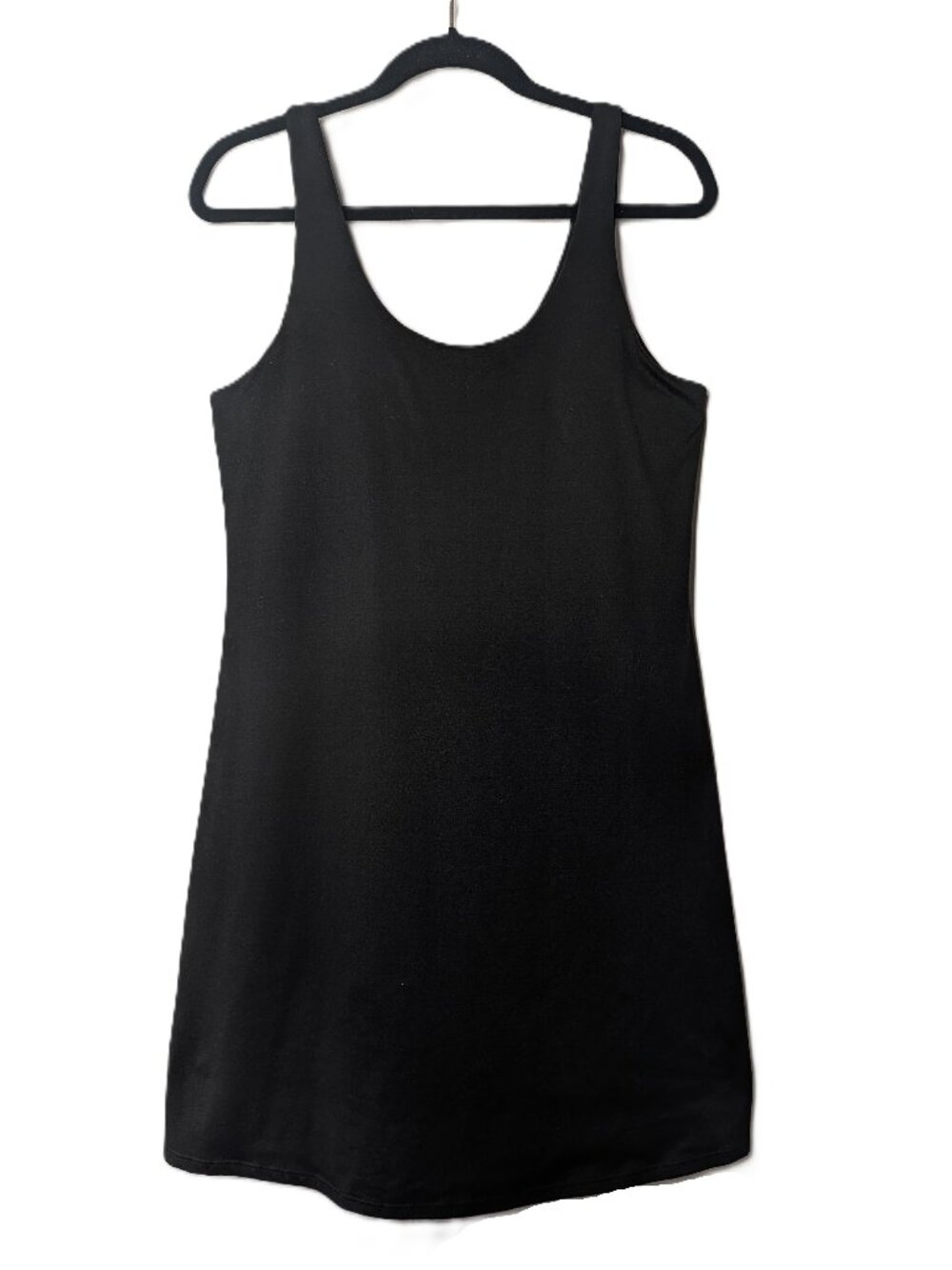 Kyodan Black Athletic Exercise Dress Built-In Bra Shorts Womens Large L